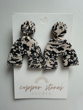 Handmade Clay Dangle Earrings